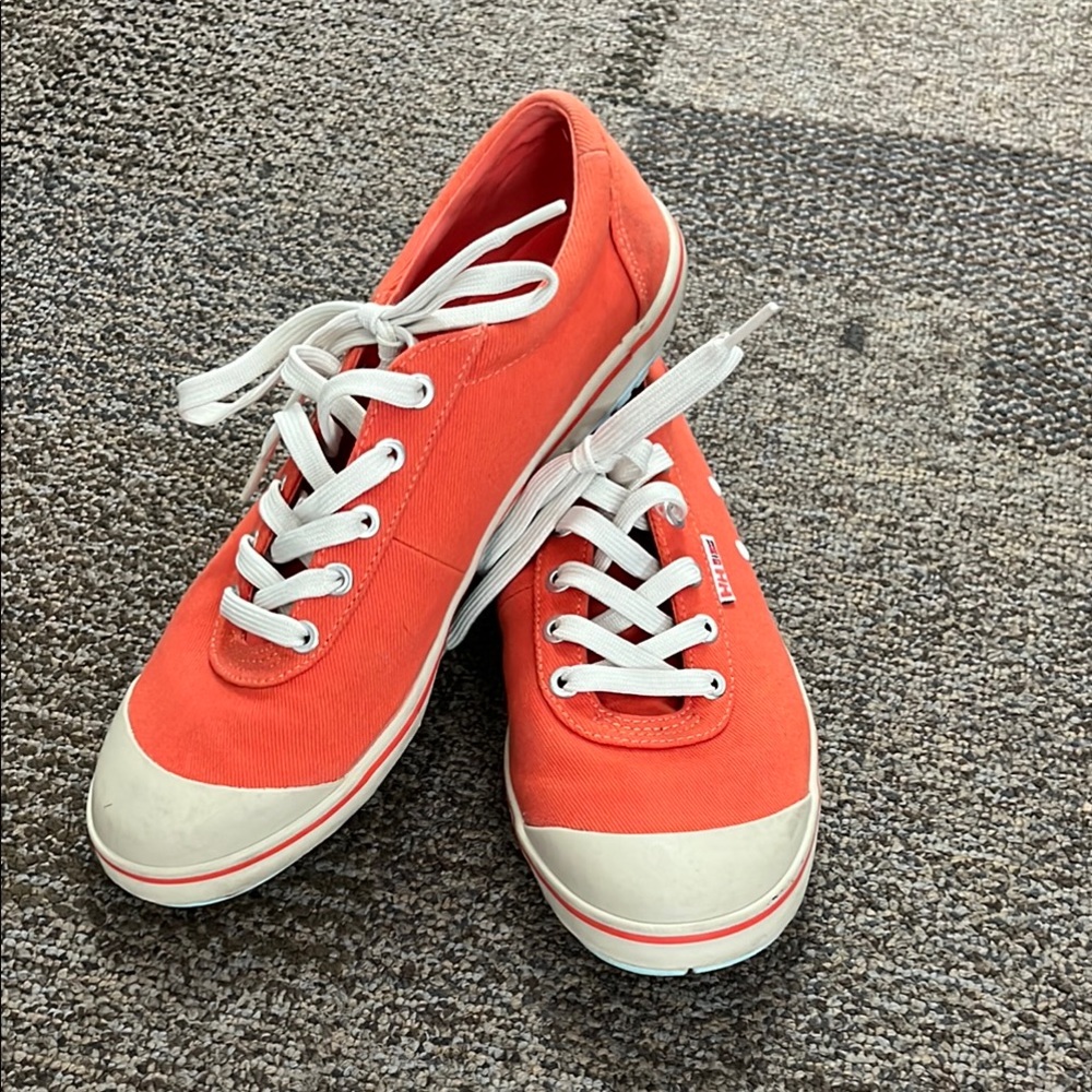 Helly Hansen Orange and White Sneakers